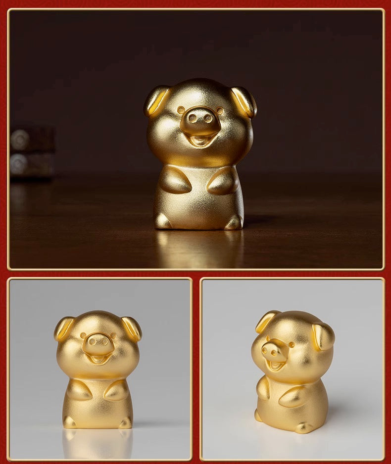 Gold-plated Bronze Statue Of The 12 Zodiac Signs