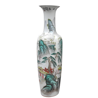 A Large Famille 'LandScape' Vase