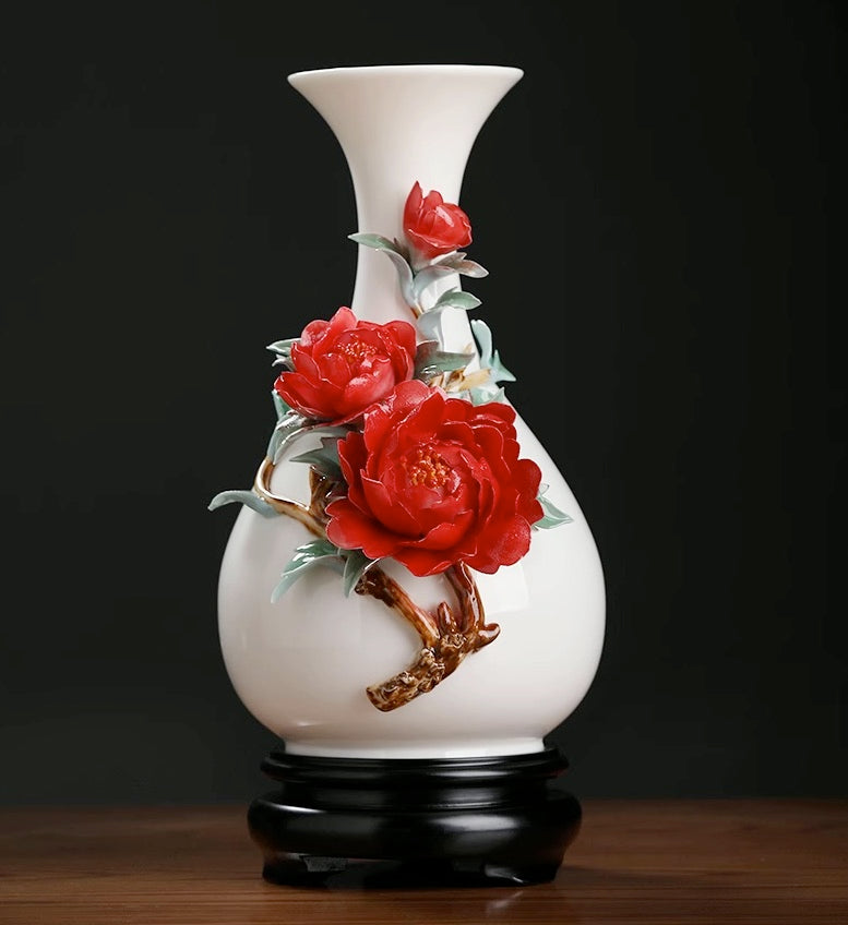 Three-dimensional Pinched Flower Craft Vase