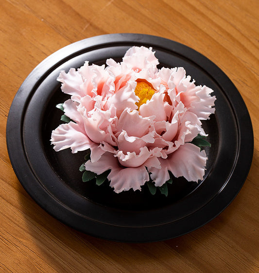 Ceramic Hand-kneaded Peony Flower